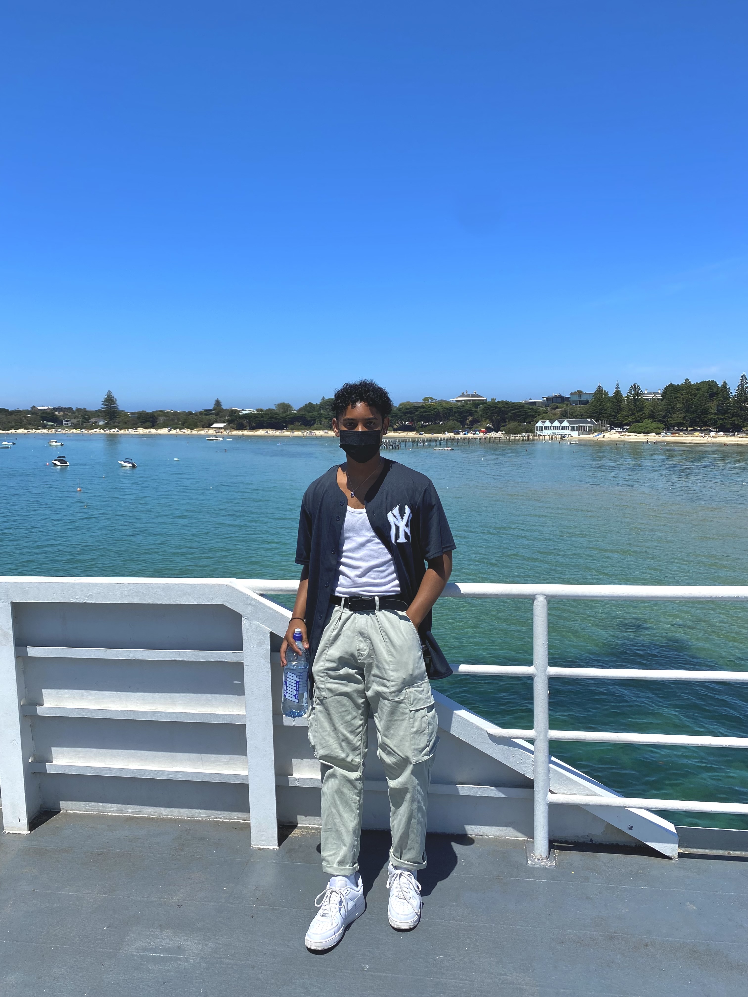 Me on the edge of the Ferry from Sorrento to Queenscliff!